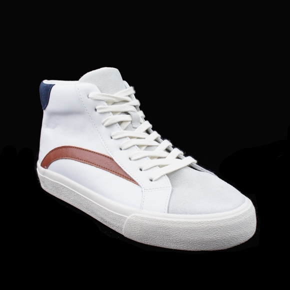 Madewell Shoes - New MADEWELL Sidewalk High Top Sneakers in Leather